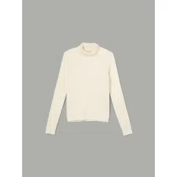 Fame Forever By Lifestyle Off White Regular Fit Textured Sweater-picture-38