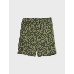 Fame Forever By Lifestyle Olive Cotton Regular Fit Printed Shorts-picture-47