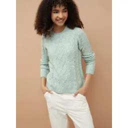 Fame Forever By Lifestyle Olive Regular Fit Textured Sweater-picture-39