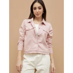 Fame Forever By Lifestyle Pink Regular Fit Jacket-picture-14