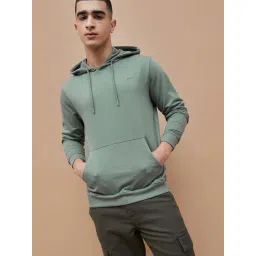 Fame Forever By Lifestyle Sage Cotton Regular Fit Hooded Sweatshirt-picture-35