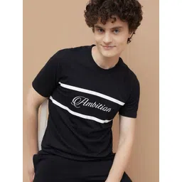 Fame Forever by Lifestyle Typography Printed Round Neck Cotton T-shirt-picture-44