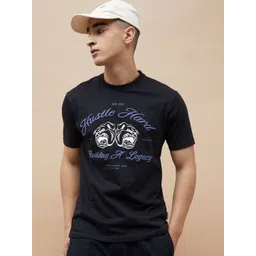 Fame Forever by Lifestyle Typography Printed Round Neck Cotton T-shirt-picture-27