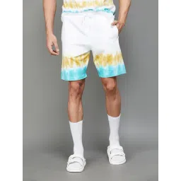 Fame Forever by Lifestyle White Cotton Regular Fit Printed Shorts-picture-33
