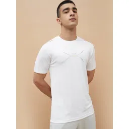Fame Forever By Lifestyle White Regular Fit Logo Printed Sports T-Shirt-picture-12