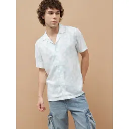 Fame Forever By Lifestyle White Regular Fit Printed Shirt-picture-38
