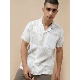 Fame Forever By Lifestyle White Smart Fit Printed Shirt-picture-35