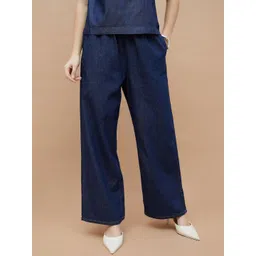 Fame Forever by Lifestyle Women Easy Wash Cotton Wide Leg Trouser-picture-19