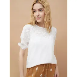 Fame Forever by Lifestyle Women's Off White Top-picture-28