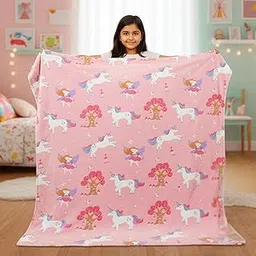Famyo® Glow Blanket for Kids | Birthday Gifts for Kids Age 3-15 | AC Blanket for Boys/Girls | Return Gift for Son/Daughter/Nephew/Niece | Unicorn Gift for Girls (Fairy Unicorn)-picture-21