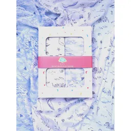 Fancy Fluff Boys Pack of 2 Printed Bamboo Cotton Swaddles-picture-34