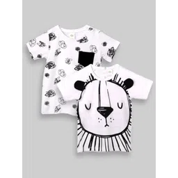Fancy Fluff Boys Printed Monochrome Pockets T-shirt-picture-34