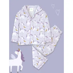 Fancy Fluff Girls Printed Night suit-picture-21