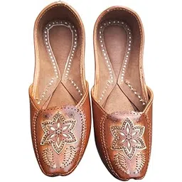 fancy punjabi jutti Women Punjabi Jutti (Black)-picture-23