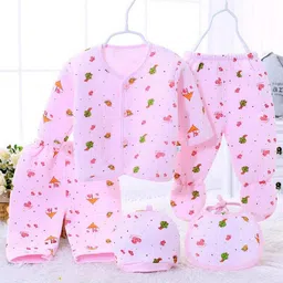 fancy walas Presents New Born Baby Winter Wear Keep warm Baby Clothes 5Pcs-picture-28