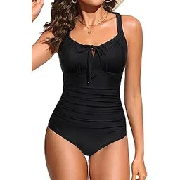 f&m fashion Women's Monokini Ruching Swimwear One Piece Swimsuit-picture-37