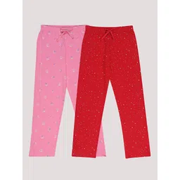F&S Girls Pack Of 2 Printed Lounge Pants-picture-26