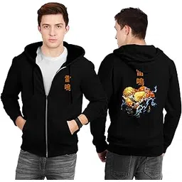 fanideaz Anime Cotton Graphic Printed Hooded Sweatshrits for Men-picture-30