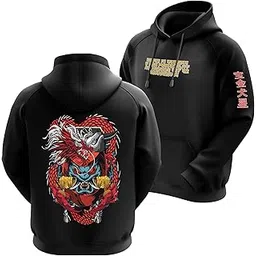 fanideaz Mens Cotton Anime Sleeve Printed Hooded Sweatshrits for Men-picture-39