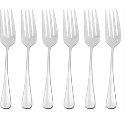 fanqew 6 Dinner Fork, Disposable Stainless Steel Dessert Fork, Dinner Fork Set-picture-37