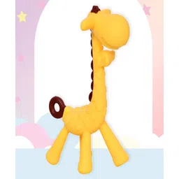 Fantasy India Silicone Giraffe Shape Teether - Yellow-picture-31