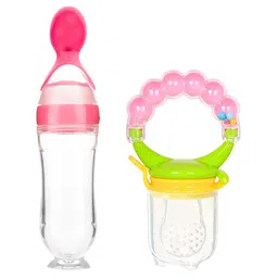 FANTASY INDIA World Baby Love Fruit And Food Nibbler & Feeder - Pink-picture-2