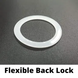 FAPBADRI Curtain Eyelet Rings with Flexi Lock, Suitable for Any 1 inch Curtain Rod - Silver Textured - 20 Pieces image 3