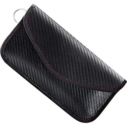 Faraday Bag, Car Key Holder, Key Holder Pouch, Phone for Key Fob Protector Car RFID Signal Blocking GPS Anti-Tracking Faraday Pouch Shielding Wallets for Cell Phone Privacy Card Protection-picture-22