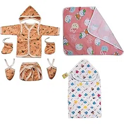 Fareto New Born Baby Gift Pack of Essential Items (0-6 Months) (Pack of 7)-picture-13