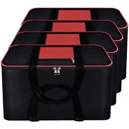 fargo Moisture Proof Nylon Large Size Underbed Storage Bag For Clothes (54 x 46 x 28 cm) - Black, Rectangular-picture-50