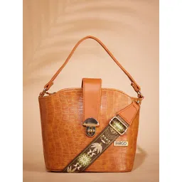 FARGO Textured Zip Detail PU Structured Shoulder Bag-picture-37