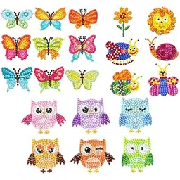 Fariox Crystal Prime Diamond Painting Kits for Adults Butterfly Animal Stickers Art Craft Animal & Sea World Painting with Diamonds Kids for Boys and Girls Ages 4-8,6-12 Birthday Gifts for Girl-picture-10