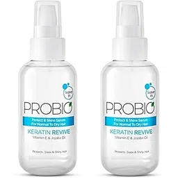 PROBIO Keratin Revive Shine Serum 110 ml | No Sulphate | No Paraben | No SLS | No SLES | with Jojoba Oil | UV-Protect Formula || PACK OF 2 ||-image-7