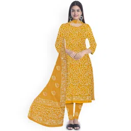 farooq dyeing Farooq Floral Printed Batik Pure Cotton Unstitched Dress Material-picture-32