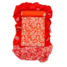 Farooq Dyeing Floral Bandhani Printed Pure Cotton Unstitched Dress Material-picture-34