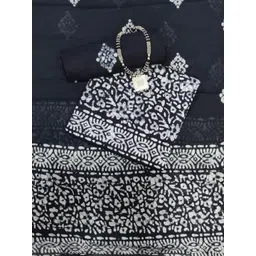 Farooq Dyeing Floral Printed Batik Pure Cotton Unstitched Dress Material-picture-28