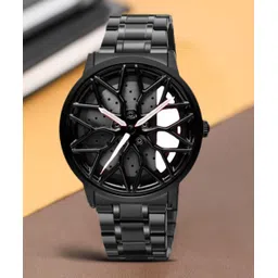 Car wheel watch | Spinning watch | Roatating watch | Gyro watch | white watch Analog Watch - For Men Spinning car wheel rotating gyro white watch-image-40