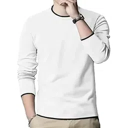 fasha Diaz Men Full Sleeve Cotton T Shirt | 100% Pure Cotton Solid Round Neck Tee| Regular Fit Comfortable Soft Fabric T Shirt |Casual Wear, Office Wear, Gym Wear, Travel & College Outfit-Pack of 1-picture-42