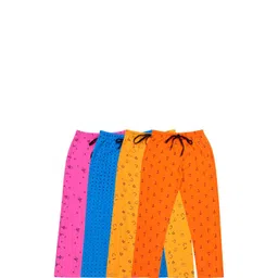 Fasha Kids Pack Of 4 Printed Cotton Pyjamas-picture-46