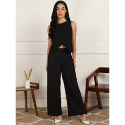 Fashfun Round Neck Waistcoat With Trousers-picture-20