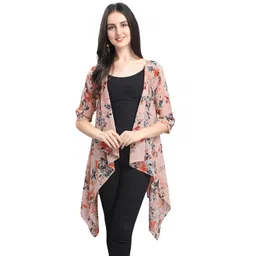 Fashfun Women Printed Longline Open Front Shrug-picture-36