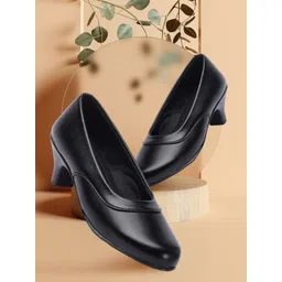 FASHIMO Black Work Block Pumps-picture-28