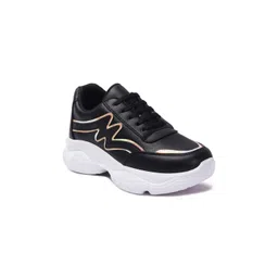 FASHIMO Women Black Colourblocked Sneakers image 3