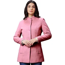 fashioffly Polyester Self Design Coat For Women-picture-30