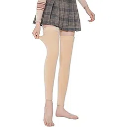 fashiol Unisex Winter Wear Thick Thermal Inside Fleeced Warm Leg Warmer Knee Braces Ankle Length Soft Plush Soft Stretchable Knee Long Leg Warmer for Men & Women - Free Size-picture-12