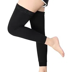 fashiol Women/Men's Winter Wear Fleeced Lined Soft Stretchable Long Knee Warmer Woolen Ankle Length Socks For Pain Releif, Swelling and Cold Air Protection - Free Size-picture-30