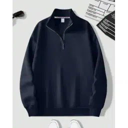 fashion and youth Men Regular Fit Sweatshirt with Half Zip-Closure-picture-52