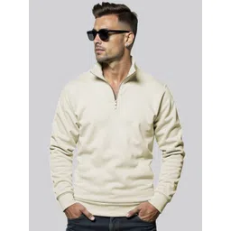 Fashion And Youth Men Solid High Neck Long Sleeves Sweatshirt-picture-21