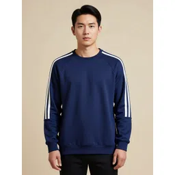 Fashion And Youth Men Solid Round Neck Sweatshirt-picture-39
