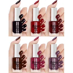 fashion bar Quick Dry GEL Shine Nail Polish Combo Set for Women & Girls 2237 Multicolor-picture-28